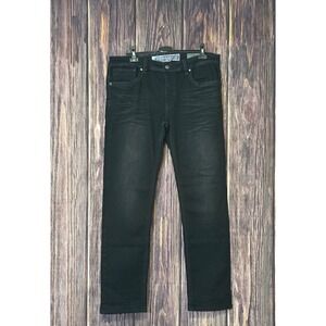 Parasuco Slim Jeans Mens 36x34 Black Mid Rise Stretch Mike Fit Vintage